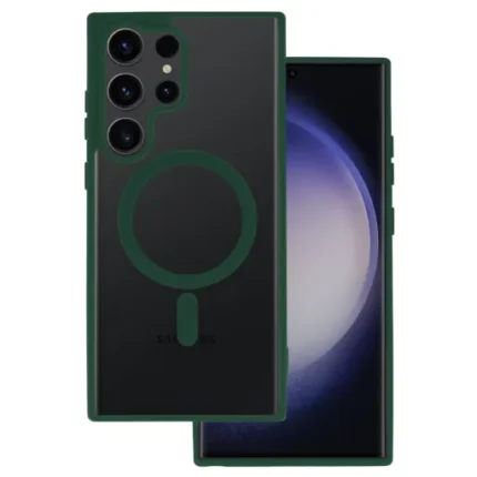 Калъф от Acrylic Color Magsafe Case за Samsung Galaxy S23 Ultra green