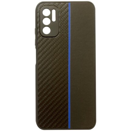 Калъф от Tel Protect CARBON Case За Xiaomi Redmi Note 10 5G Black with blue stripe