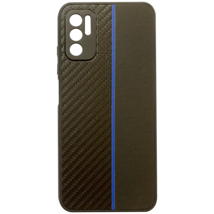 Калъф от Tel Protect CARBON Case За Xiaomi Redmi Note 10 5G Black with blue stripe - Image 1