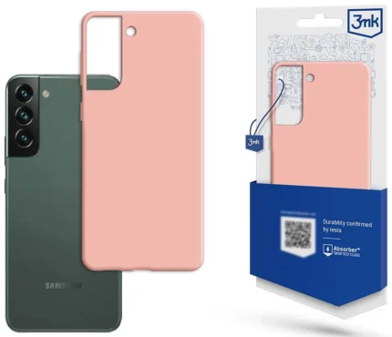 Силиконов калъф от 3mk Matt Case за Samsung Galaxy S23+ - розов
