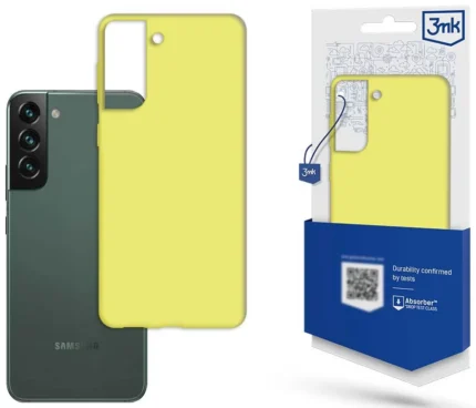 Силиконов калъф от 3mk Matt Case за Samsung Galaxy S23+ - жълто