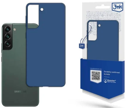 Силиконов калъф от 3mk Matt Case за Samsung Galaxy S23+ - синьо