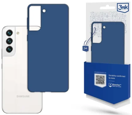 Силиконов калъф за 3mk Matt Case за Samsung Galaxy S23 5G - синьо
