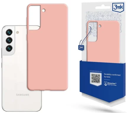 Силиконов калъф от 3mk Matt Case за Samsung Galaxy S23 5G - розов