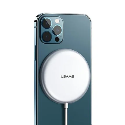 Зарядно Usams S-CD160 W2 Magnetic Wireless 15W - Silver