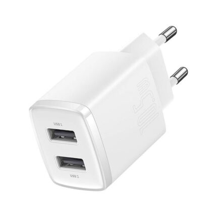 Зарядно от Baseus Compact Charger 2xUSB 10,5W White