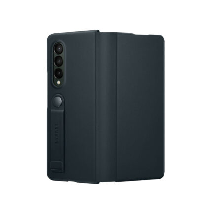 Калъф Samsung Leather Flip Cover за Galaxy Z Fold 3 - Green