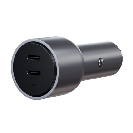 Зарядно за кола Satechi 40W Dual USB-C PD Car Charger - Silver