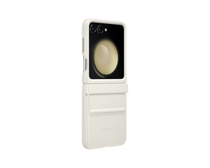 Калъф от Samsung Leather Cover за Galaxy Z Flip 5 Cream - Image 2
