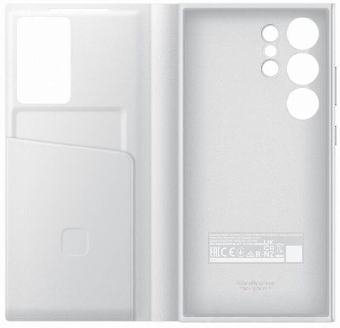 Калъф от Samsung Smart View Wallet  flip case за Samsung Galaxy S24 Ultra - white - Image 4