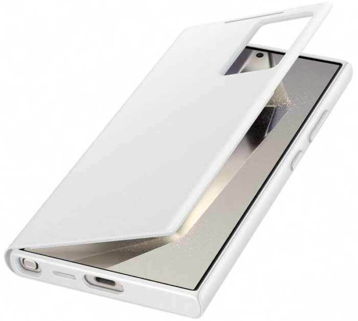 Калъф от Samsung Smart View Wallet  flip case за Samsung Galaxy S24 Ultra - white - Image 5