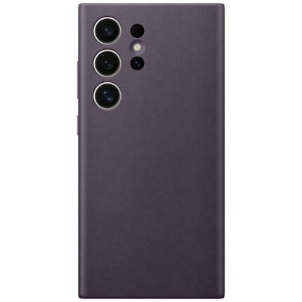 Кожен калъф от Samsung Leather Cover за Galaxy S24 Ultra Dark Viole