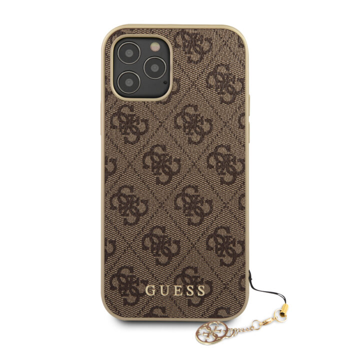 Калъф Guess 4G Charms Cover for iPhone 12/12 Pro 6.1 Brown - Image 3