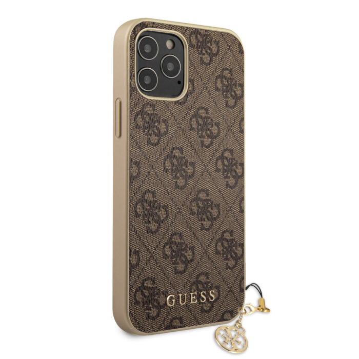 Калъф Guess 4G Charms Cover for iPhone 12/12 Pro 6.1 Brown - Image 4