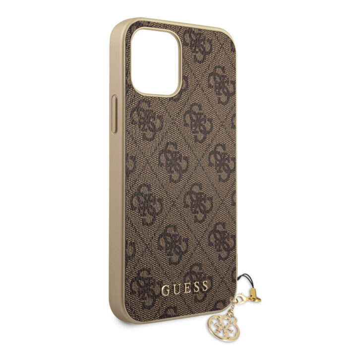 Калъф Guess 4G Charms Cover for iPhone 12/12 Pro 6.1 Brown - Image 9