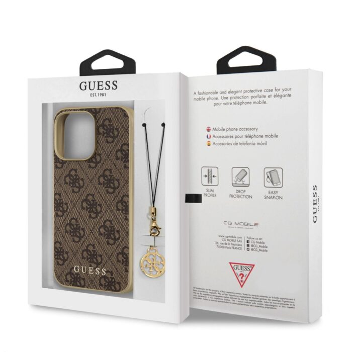 Калъф от Guess 4G Charms Case за iPhone 13 Pro Max Brown - Image 6