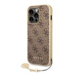 Калъф Guess 4G Charms Case for iPhone 14 Pro Brown
