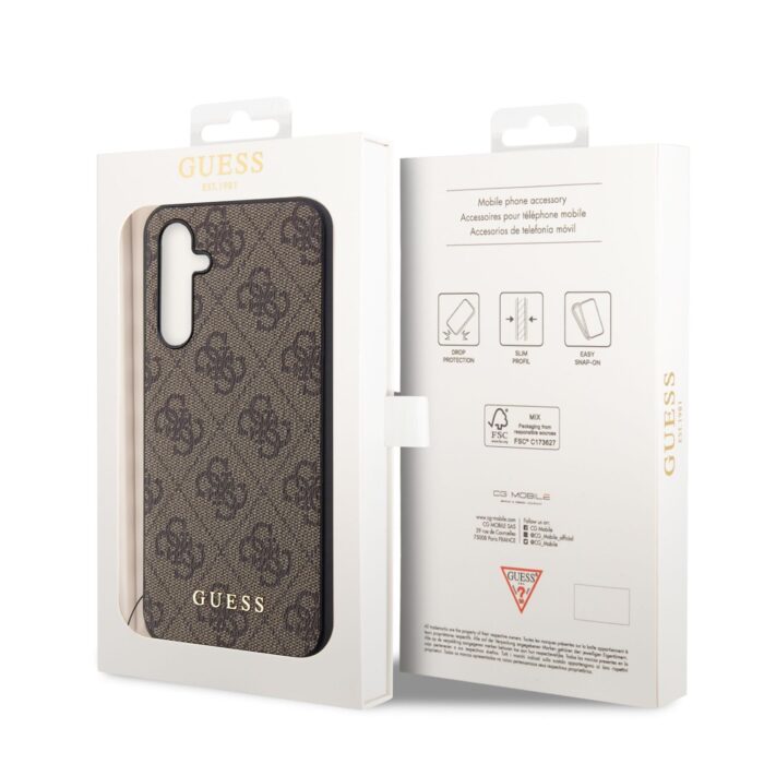 Калъф от Guess 4G Charms Case за Samsung Galaxy A54 5G Brown - Image 6