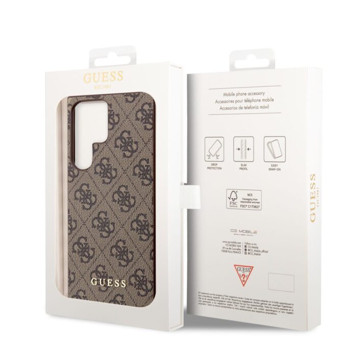 Калъф от Guess 4G Charms Case за Samsung Galaxy S23 Ultra Brown - Image 6