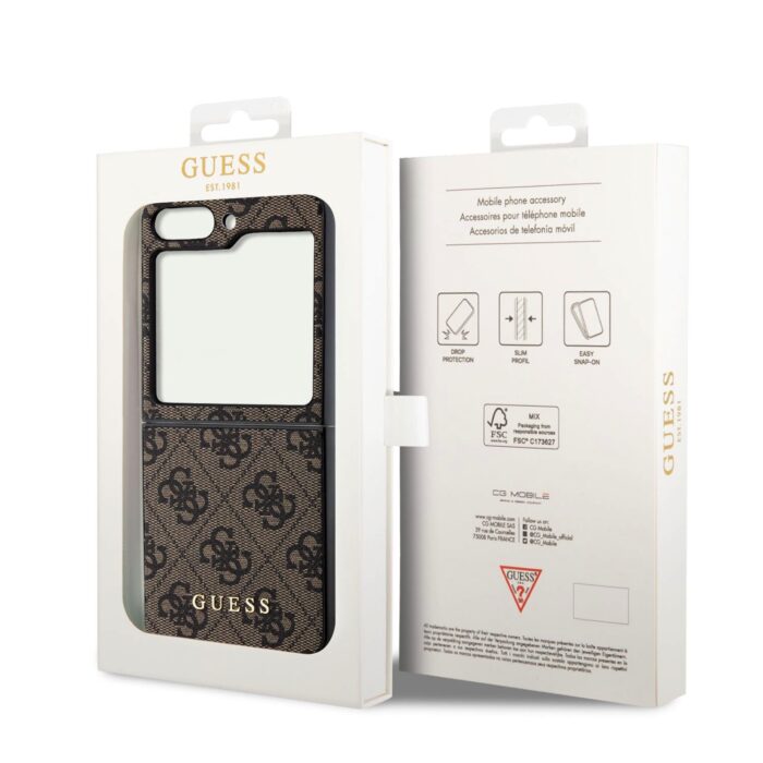 Калъф от Guess 4G Charms Case за Samsung Galaxy Z Flip 5 Brown - Image 8