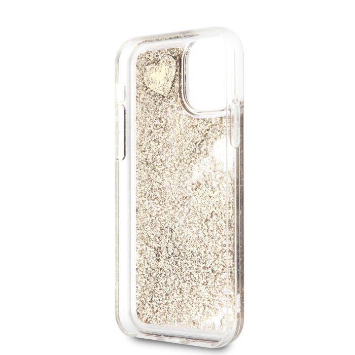 Калъф Guess Glitter Hearts Cover for iPhone 11 Gold - Image 2