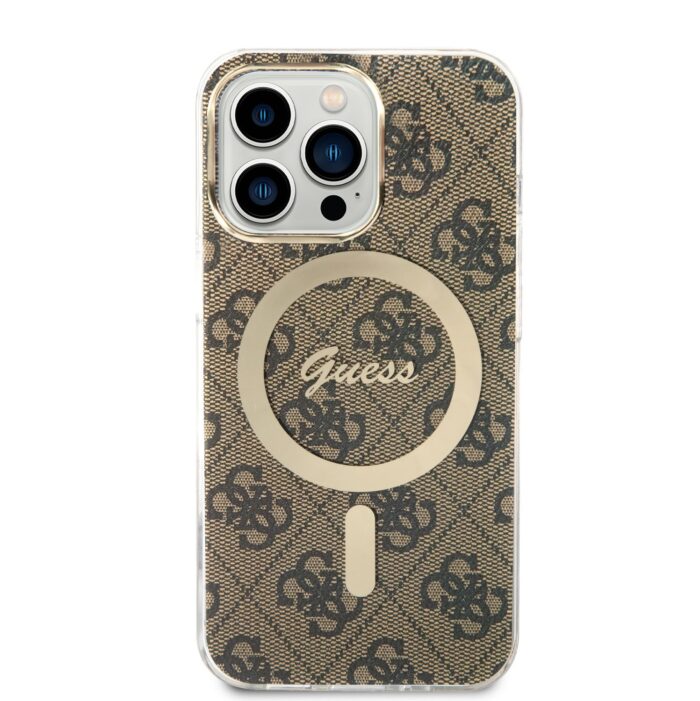 Калъф от Guess case за iPhone 13  13 Pro 6,1" brown hard case 4G MagSafe - Image 2