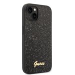 Калъф от Guess PC/TPU Glitter Flakes Metal Logo Case за iPhone 14 Black - Image 3