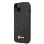 Калъф от Guess PC/TPU Glitter Flakes Metal Logo Case за iPhone 14 Black
