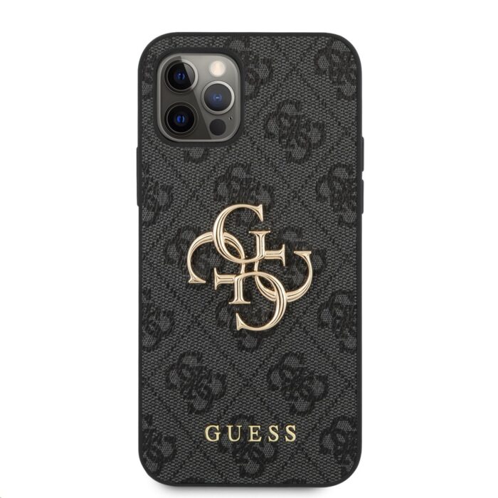 Калъф Guess PU 4G Metal Logo Case за iPhone 12 Pro Max Grey - Image 2