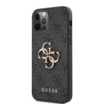 Калъф Guess PU 4G Metal Logo Case за iPhone 12 Pro Max Grey