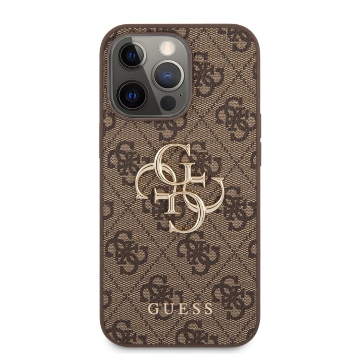 Калъф Guess PU 4G Metal Logo Case for iPhone 13 Pro Brown - Image 2