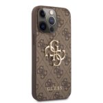 Калъф Guess PU 4G Metal Logo Case for iPhone 13 Pro Brown - Image 3