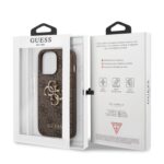 Калъф Guess PU 4G Metal Logo Case for iPhone 13 Pro Brown - Image 6