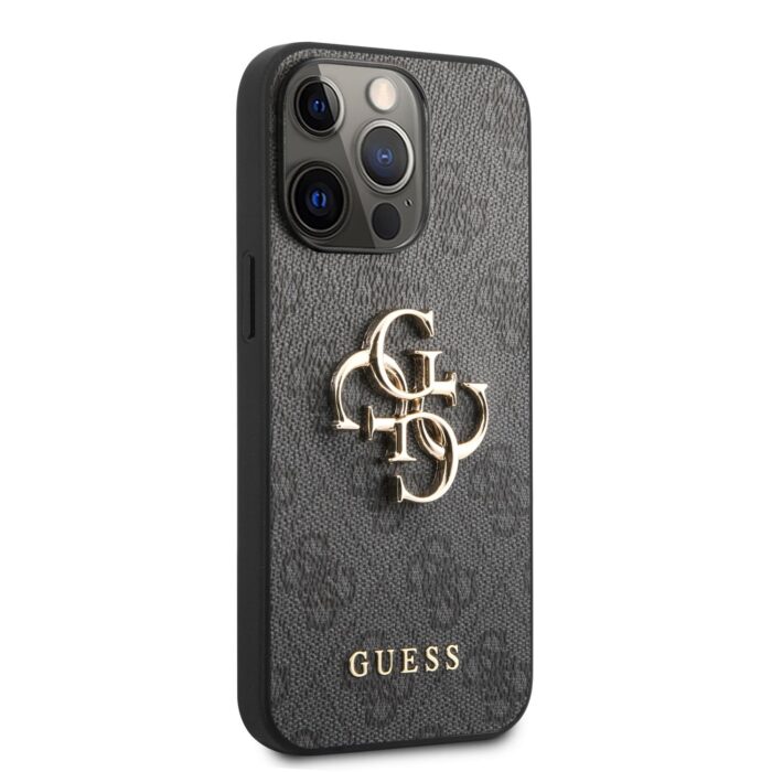 Калъф Guess PU 4G Metal Logo Case for iPhone 13 Pro Max Grey - Image 3