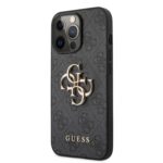 Калъф Guess PU 4G Metal Logo Case for iPhone 13 Pro Max Grey