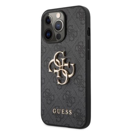 Калъф Guess PU 4G Metal Logo Case for iPhone 13 Pro Max Grey
