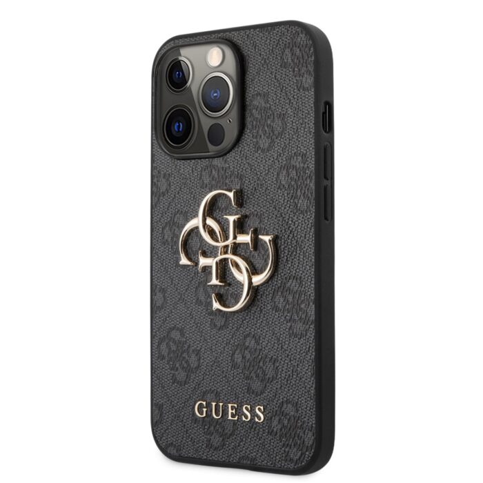 Калъф Guess PU 4G Metal Logo Case for iPhone 13 Pro Max Grey - Image 1