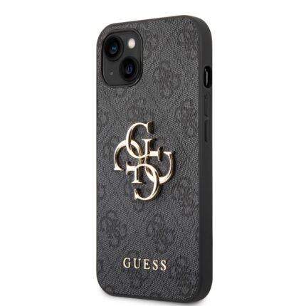 Калъф от Guess PU 4G Metal Logo Case за iPhone 14 Plus Grey