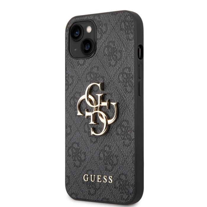 Калъф от Guess PU 4G Metal Logo Case за iPhone 14 Plus Grey - Image 1