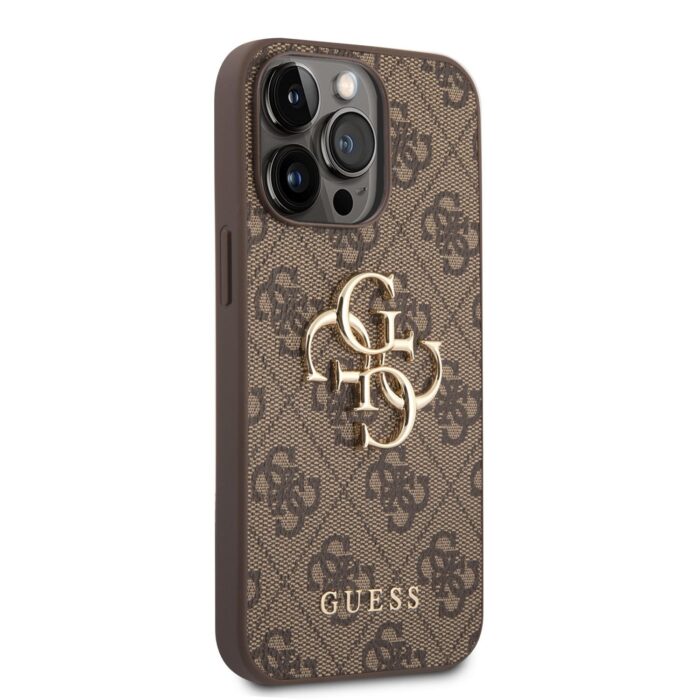 Калъф от Guess PU 4G Metal Logo Case за iPhone 14 Pro Max Brown - Image 3