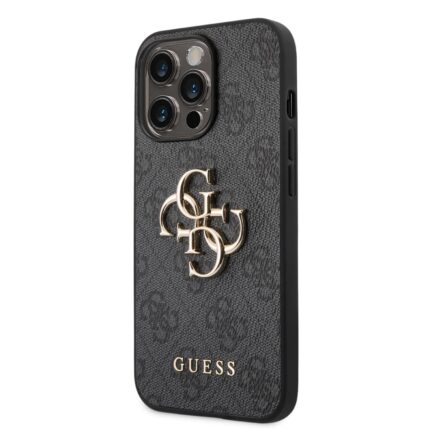 Калъф от Guess PU 4G Metal Logo Case за iPhone 14 Pro Max Grey