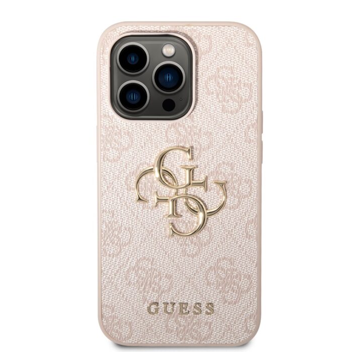 Калъф Guess PU 4G Metal Logo Case for iPhone 14 Pro Pink - Image 2
