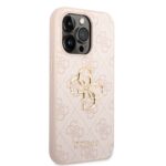 Калъф Guess PU 4G Metal Logo Case for iPhone 14 Pro Pink - Image 3