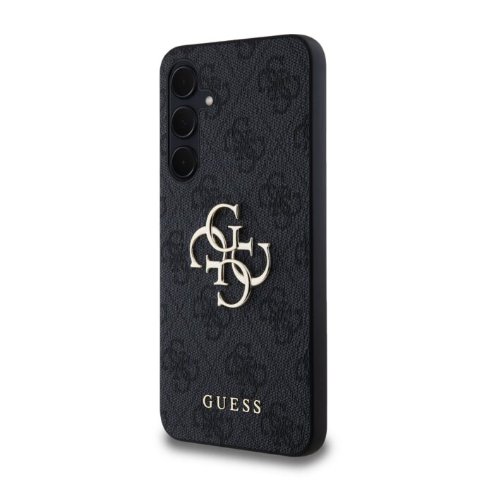 Калъф от Guess case за Samsung Galaxy A35  Black HC PU big 4G metal logo - Image 2