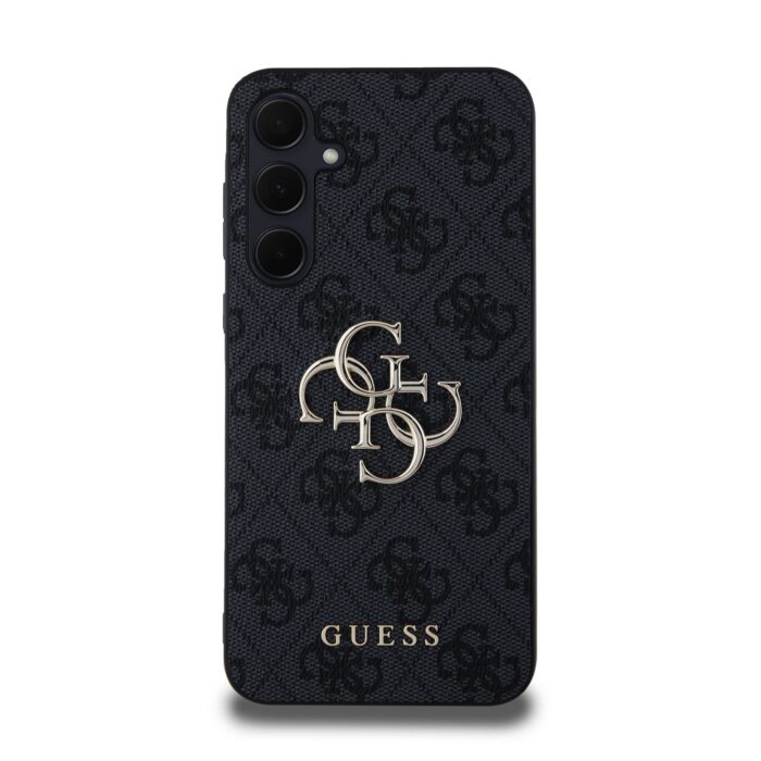 Калъф от Guess case за Samsung Galaxy A35  Black HC PU big 4G metal logo - Image 3