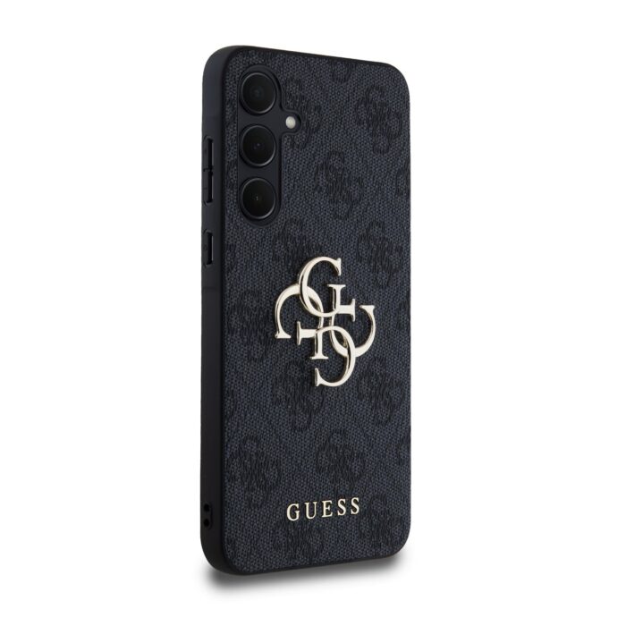 Калъф от Guess case за Samsung Galaxy A35  Black HC PU big 4G metal logo - Image 4