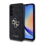 Калъф от Guess case за Samsung Galaxy A35  Black HC PU big 4G metal logo