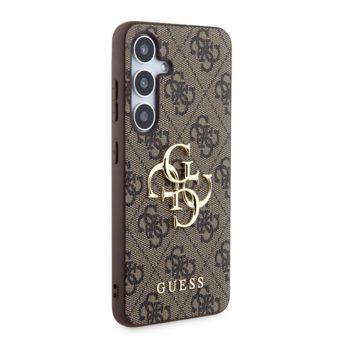 Калъф от Guess PU 4G Metal Logo Case за Samsung Galaxy S24+ Brown - Image 4
