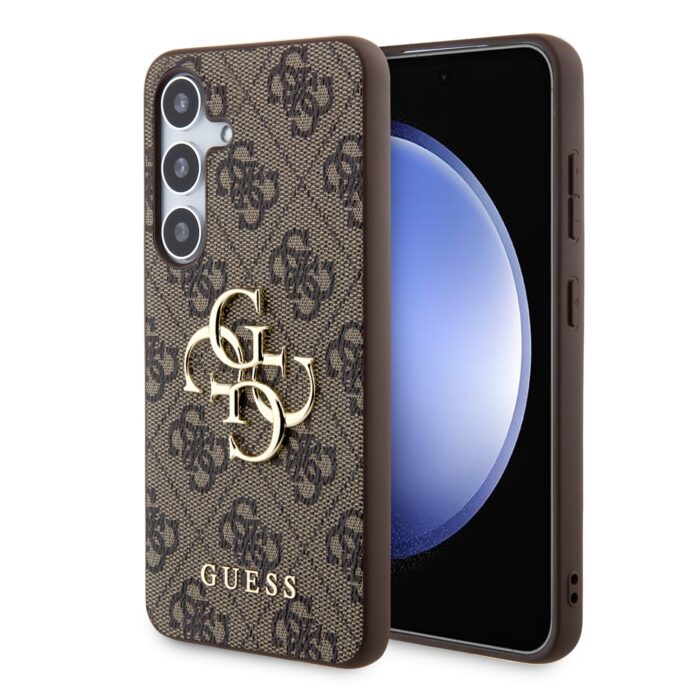 Калъф от Guess PU 4G Metal Logo Case за Samsung Galaxy S24+ Brown - Image 1