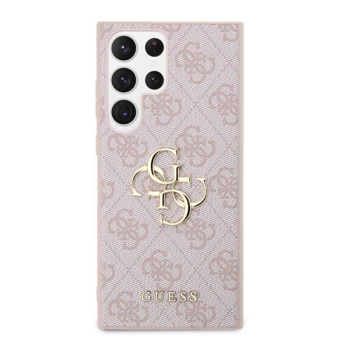 Калъф от Guess PU 4G Metal Logo Case за Samsung Galaxy S24 Ultra Pink - Image 3